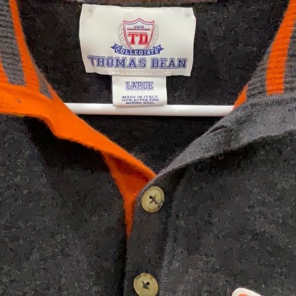 Thomas Dean Collegiate Quarter-Zip Texas - Picture 3 of 11